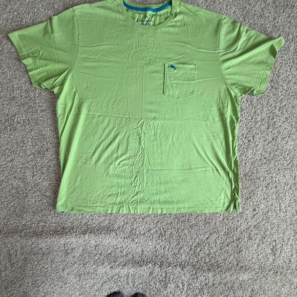 Tommy Bahama T-Shirt 3XLB Big & Tall Lime Green Island Life Tee - Picture 1 of 7